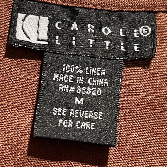 Carole Little Linen top - Picture 5 of 8